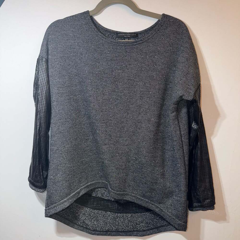 Generation Love New York Grey Heathered Knit Sweater